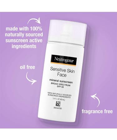 Neutrogena Sensitive Skin Liquid Sunscreen SPF 50 - 1.4 fl oz (40 ml) | Broad Spectrum Protection - Buy Online on GoSupps.com