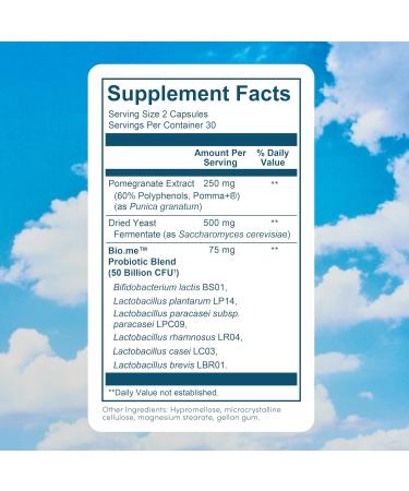 Bio.me Daily Prebiotic Fiber & Synbiotic Bundle - Fiber Powder for Digestive Health & Bloating - Pre Pro Postbiotic for Gut Health & Immune Support Non-GMO Gluten Free - 30 Servings 60 Capsules - Buy Online on GoSupps.com