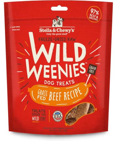 Stella & Chewy's Just Jerky Bites Real Beef Recipe Dog Treats + Freeze-Dried Raw Wild Weenies Dog Treats (Grass-Fed Beef Recipe) Dog Treats + Dog Treats 3.25 oz Bag - Buy Online on GoSupps.com