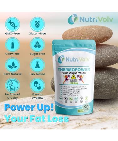 ThermoPower 1000mg Thermogenic Fat Burner | Boost Energy & Performance | 90 Capsules - Buy Online on GoSupps.com