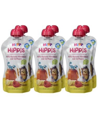 Shop 100% Organic Hipp Hippis Fruits & Cereals for Squirrels - Apple-Banana Raspberry 6 x 100g Bags No Added Sugar - International Shipping Available - Buy Online on GoSupps.com
