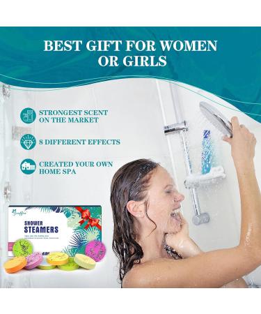Shower Steamers Aromatherapy 8 Pack - Eucalyptus Menthol Stress Relief Set | Self Care and Valentines Gifts for Women and Men | Shower Bath Bombs for Relaxation - Buy Online on GoSupps.com
