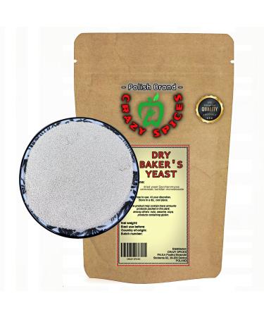Crazy Spices yeast dry yeast |50g |Back yeast |PRECTIONS |Pizza dough |Dryback yeast |For pizza bread |Without emulgator 50 g (1 Pack)