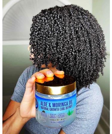 Nefertiti's Secrets Natural Growth Curl Definer | Aloe Vera & Moringa Oil for Healthy Hair | Frizz Control & Strong Hold | 16 Oz Curly Hair Products for Women - Buy Online on GoSupps.com