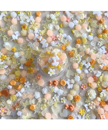 3D Colorful Camellia Nail Art Charms - Wedding Butterfly Design - Buy Online on GoSupps.com