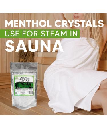 Buy 100% Pure Organic Menthol Crystals - Natural Spa Quality | 4OZ Resealable Bag - International Shipping Available - Buy Online on GoSupps.com