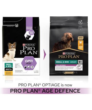 PURINA PRO PLAN | Small & Mini Adult 9+ Age Defence | Rich in Chicken | Dry Food | Dog | 3kg Bag - Buy Online on GoSupps.com
