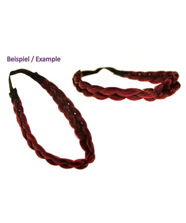 WIG ME UP CXT-006-120 Garnet Red Braided Hairband | Traditional Costume Headband - 2cm Wide International Shipping Available - Buy Online on GoSupps.com