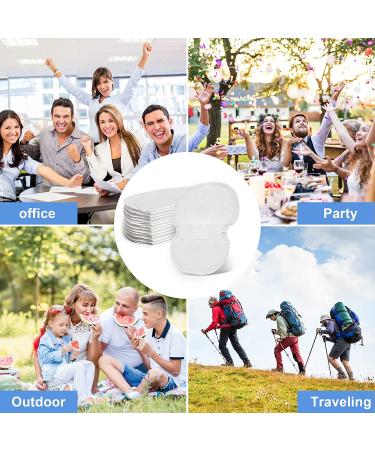 Yisionu Armpit Sweat Pads [100 Pack] - Disposable Absorbent Shields for Men and Women - White, Comfortable, Non-Visible Protection - Buy Online on GoSupps.com