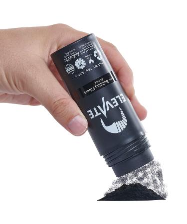 ELEVATE Hair Fibers for Thinning Hair - 100% Natural Keratin Fibers, Instantly Thickens Hair, Black - 28g - Buy Online on GoSupps.com