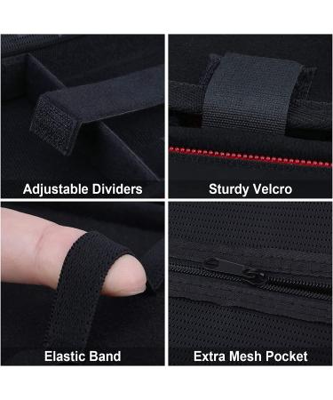 BOVKE Diabetic Supplies Travel Case - Insulin Pens, Glucose Meters, Test Strips, Medication Storage - Black - Buy Online on GoSupps.com