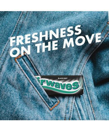(30 Pack of) Airwaves Black Mint 10pce - 10pc Helps keep Teeth Clean And Mouth Fresh - Buy Online on GoSupps.com