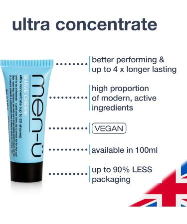 High-Performance Men's Shaving Cream 15ml - Up to 30 Shaves | Long-Lasting Formula with Tea Tree Oil | Travel-Friendly Buddy Tube - Buy Online on GoSupps.com