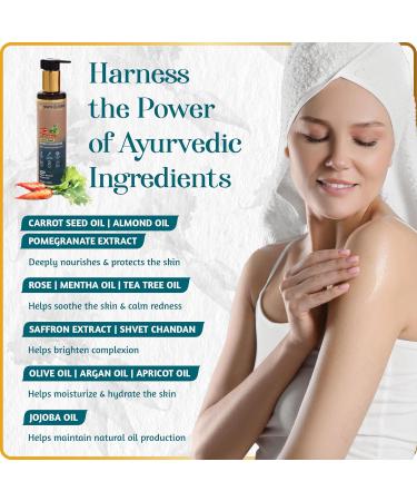 Carrot Seeds After Shower Body Oil - Hydrating Moisturizer for Dry Skin with Ayurvedic Herbs & Essential Oils - Roots & Herbs 6.76oz - Buy Online on GoSupps.com