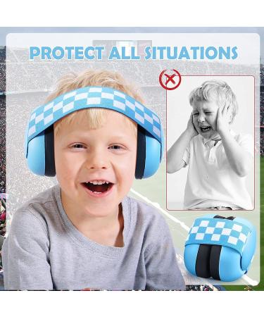Adjustable Baby Ear Protection Headphones | Noise Cancelling Earmuffs for Toddler Kids (Blue) | 3 - 24 Months | Includes Cloth Bag - Buy Online on GoSupps.com