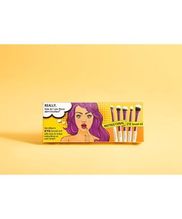 VERA MONA Instructional Eye Brush Kit - Perfect Your Makeup Technique | International Shipping Available - Buy Online on GoSupps.com