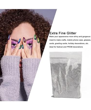  TEUOPIOE 50g Gorgeous Eye Catching Sparkle Sparkle Widely Used Easy Remove Glitter Craft Eye Shadow Gift (Silver) - Buy Online on GoSupps.com