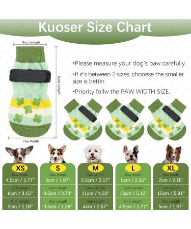 Kuoser Dog Socks - 3 Pairs Anti-Slip Paw Protection for Hardwood Floors | Dog Shoes | L (6-Pack) - Buy Online on GoSupps.com