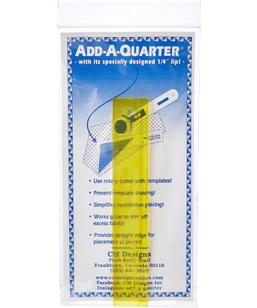 Meta Title: CM Designs Add-A-Quarter 6 Inch Yellow Ruler - Quilters Must-Have Tool - Buy Online on GoSupps.com