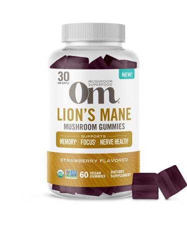 Om Mushroom Superfood Lion's Mane Gummies 60 CT - Buy Online on GoSupps.com