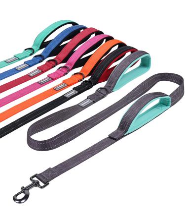 Vivaglory traffic handle dog leash dog leash with two padded handles strong reflective & metal hook training lines for dogs gray 1.2 m x 2.5 cm gray - Buy Online on GoSupps.com