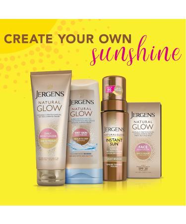 Jergens Natural Glow Instant Sun Body Mousse - Dark Self Tanner for Deep Tahiti Tan | Sunless Tanning Bronzer 6oz - Buy Online on GoSupps.com