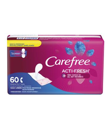 Carefree Body Shape Thin to-Go Pantiliners-Unscented-60 ct