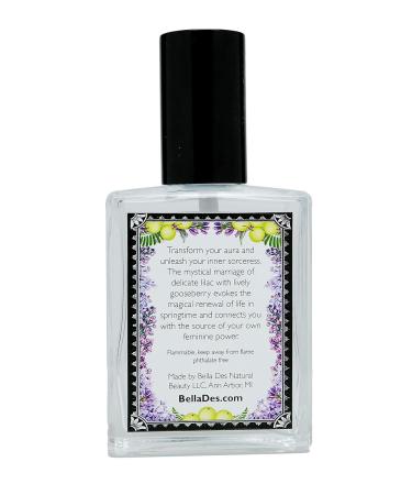 Lilac and Gooseberry Perfume Spray | 2 ounce Glass Bottle | Yennefer's Perfume | Phthalate Free Fragrance | Scent of a Sorceress by Bella Des Natural Beauty - Buy Online on GoSupps.com