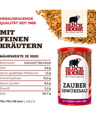 Block House Magic Spice Mix 3x280g | Restaurant Quality Blend | International Shipping Available - Buy Online on GoSupps.com