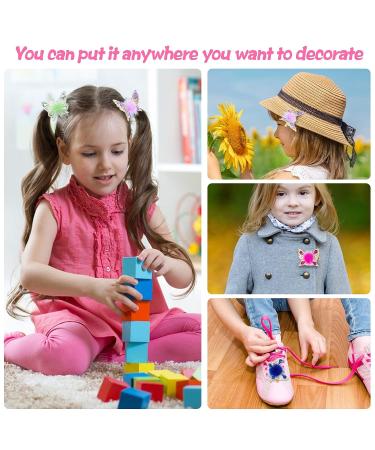 5 Pcs Flying Butterfly Hair Clips with Crystal Stones - Cute Hairpin Barrettes for Girls - Sparkling Hair Accessories & Gifts for Women - Buy Online on GoSupps.com