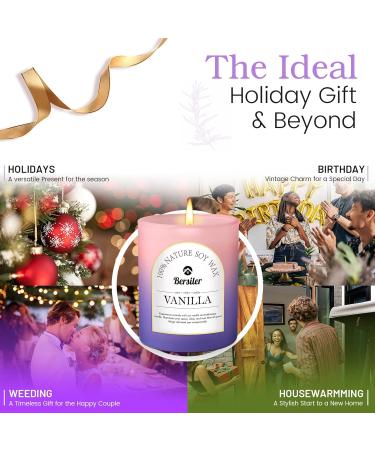 Scented Candles Gifts for Women - 5.3OZ Pear Violet & Vanilla | International Shipping Available - Buy Online on GoSupps.com