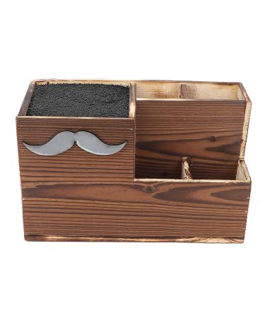 Salon Scissors Holder Rack Professional Wooden Hairdressing Tools Storage Box Desktop Hairstylist Organizer Large Hair Scissor Holder Box
