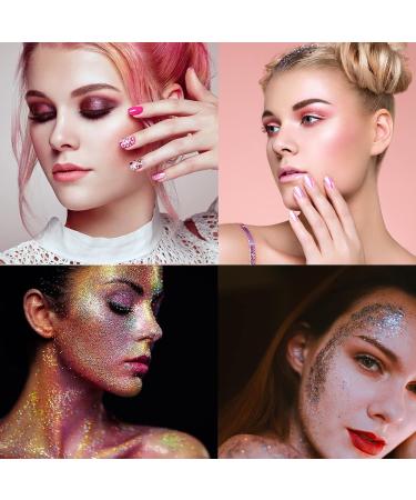 35g Fine Glitter Set - Gold, Silver, Holographic Colors for Makeup, Nails, Arts & Crafts - Buy Online on GoSupps.com