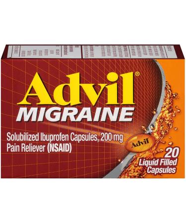 Advil Migraine 200 mg Liquid Filled Capsules 20 ea
