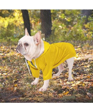 Minezi Hundred Coat - Wind & Rainproof Reflective Buttons & Zippers Adjustable Cord Removable Hood - Yellow Size L (Breast Circumference: 60-69cm) - International Shipping Available - Buy Online on GoSupps.com