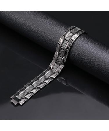 Jeracol 99.99% Solid Copper Magnetic Bracelet for Men - 3X Ultra Strength Magnets - Adjustable Size - Gift Box Included (Black) - Buy Online on GoSupps.com
