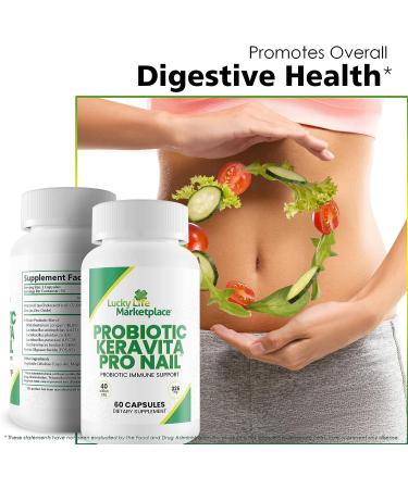 Keravita Pro Nail - Probiotic Immune Support for Fungus Defense & Clear Nails - Healthy Gut Microbiome Aid - Buy Online on GoSupps.com