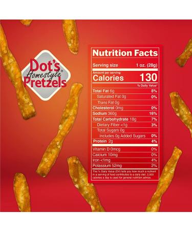 Dot's Homestyle Pretzels 1.5 oz Lunchbox Size Pack (24 Pack) - Original Seasoned Twists - Buy Online on GoSupps.com