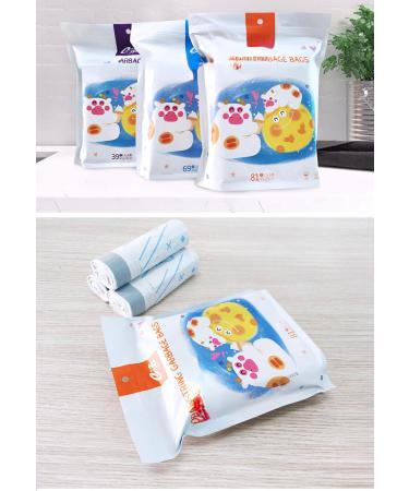 Ejie Drawstring Garbage Bag Cat's paw Cow Home Creative Automatic Closing Portable Garbage Bag 3 Rolls 45 * 50 81 / 1 45*50 81 / 1