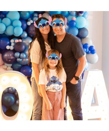 Stitch Birthday Decorations - 12 Pack Paper Masks for Lilo and Stitch Party Supplies - Buy Online on GoSupps.com
