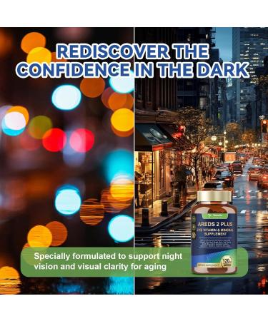 19-in-1 AREDS 2 + Eye Vitamins for Macular Health and Dry Eye, Lutein and Zeaxanthin Supplement with Vitamin C/E, Zinc, Omega-3, Support Eye Strain, Pressure, Night Vision & Hydration - 120 Softgels 120 Count (Pack of 1) - Buy Online on GoSupps.com