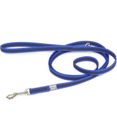 IDC Color & Gray Rubberized Leash - 14mm x 1.8m with Loop | Durable Blue-Grey Dog Leash for International Shipping - Buy Online on GoSupps.com