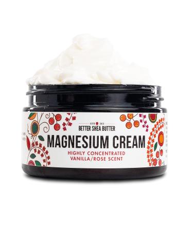 Organic Magnesium Good Night Cream for Muscle Tension Relief | Safe for Pregnancy & Kids | Vegan, Natural Ingredients | (Vanilla Rose) - Buy Online on GoSupps.com