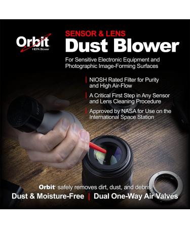 Orbit HEPA Filter Air Blower for Cameras, Sensors & Electronics - Dust Free Camera Lens Cleaner & Sensor Blower for Sensitive Equipment - Buy Online on GoSupps.com