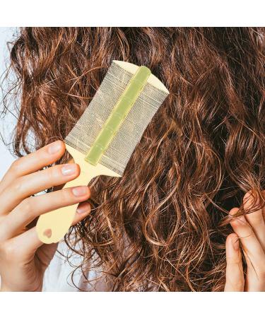 Baluue Lot de 6 peignes dents fines double face avec long manche pour enlever efficacement les pellicules pour filles adultes et animaux domestiques Vert/noir - Buy Online on GoSupps.com