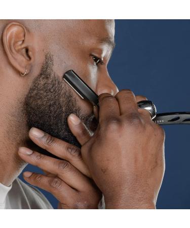 Sapiens Barbershop Men's Shaving Set - Premium Razor Set with Transparent Gel 120 Derby Blades & Carrying Bag - Perfect for Grooming & Shaving Experience - Buy Online on GoSupps.com