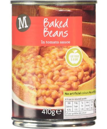 Morrisons Baked Beans in Tomato Sauce 4 x 410g cans (Forced) - Buy Online on GoSupps.com