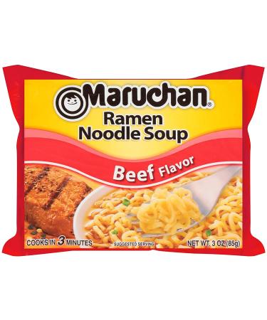 Maruchan Ramen Noodle Soup Variety  7 Flavors  3 Ounce Single Servings (Pack of 24) with By The Cup Chopsticks - Buy Online on GoSupps.com
