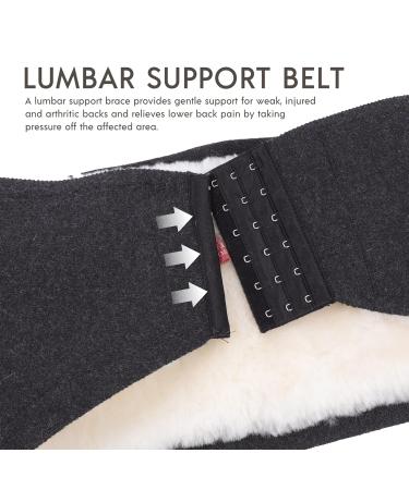 Warm Belt Brace - Thermal Lumbar Support for Men & Women - Cashmere Back Warmer & Belly Adhesive Protector - Buy Online on GoSupps.com