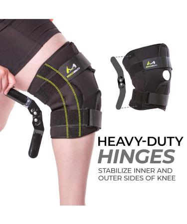 Buy BraceAbility XXXXL Plus Size Knee Brace - Bariatric Hinged Support for Meniscus Tears Arthritis Tendonitis & Injuries - Perfect for Bigger Legs & Thighs - Buy Online on GoSupps.com